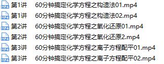 60分钟搞定高中化学方程知识点专题辅导教学视频截图