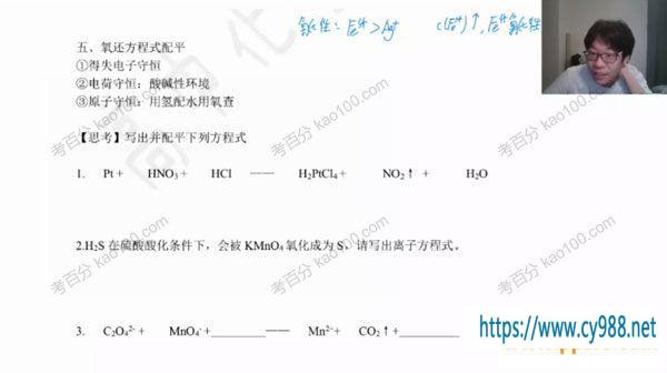 有道精品课-冷世强 2022高考化学一轮复习暑假班